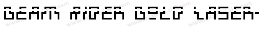 Beam Rider Bold Laser字体转换